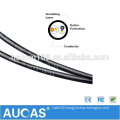 Aucas Factory Supply 2 Wire 1 Pair RJ11 Telephone Cable Drop Wire Telephone Cables CE Passed